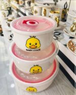 طقم بولة بورسلين 3 في 1 "بطوط"